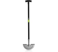 FLORVO Garden Tools | Carbon Steel Lawn Edging Border Cutter & Garden Edging Grass Cutter | Half Moon Lawn Edger & Edge Trimmer with Head Step | T Handle 91cm