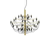 Flos 2097 Sarfatti chandelier LED Brass 30 lamps