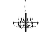 Flos 2097 Sarfatti chandelier Matte black 18 lamps