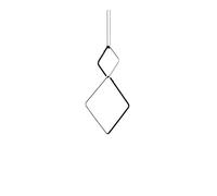 Flos Arrangements Square Pendant Small & Large Configuration Black/ White
