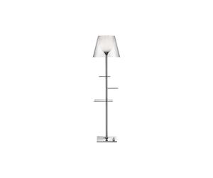 Flos Bibliotheque Floor Lamp Chrome/ Transparent