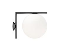 Flos - IC Lights C/W1 Wall/Ceiling Lamp, Black - Black