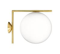 Flos - IC Lights C/W2 Ceiling/Wall Lamp, Brass - Brass