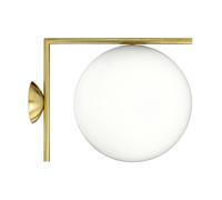 Flos - IC Lights C/W2 Ceiling/Wall Lamp, Brass - Brass