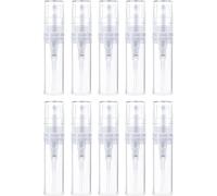 Flosfjylo 10pcs 2ml Refillable Mini Perfume Refill Bottles, Clear Plastic Spray Bottles with Fine Mist Spray Tops, Reusable, Perfect for Perfume, Cosmetic Liquids