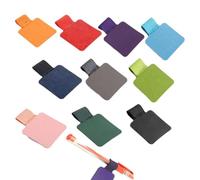 Flosfjylo 12 Pcs Pen Holder for Notebook Self Adhesive Leather Pen Loop Notebook Self Adhesive Pen Ring 12 Colors Pen Ring Elastic Pen Holder Suitable for Tablet,Diary,Calendar,Notebook