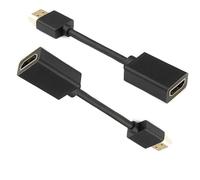 Flosfjylo 2 PCS HDMI Extension Cable, Hdmi Adapter, HDMIMale to Female Extender Cable, HDMI to HDMIConverter Adapter Cable Compatible for Fire/Roku,TV Stick, Blu-Ray,PS3/PS4