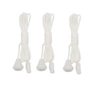 Flosfjylo 3 Pcs Replacement Cord Pull, Bathroom Pull Cord, Light Switch Pull Cord, for Bathroom, Garage & Attic Light Switches - 1.5m