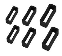 Flosfjylo 6 Pcs watch strap loop, Silicone Watch Straps, Watch Band Strap Keepers, Replacement watch Band strap soops, Watch Fastener Rings