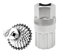 Flosfjylo Cassette Removal Tool, Freewheel Lockring Remover, Carbon Steel Bottom Bracket Repair Tool for Mountain Bikes, Shimano, Sunrace, Sram, Dnp 6/7/8/9/10/11 Speed