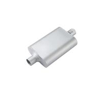 Floshine Universal Mufflers Dual Chamber 2.5" inlet (ID) 2.5" outlet (ID) overall 17" Performance Automotive Muffler Exhaust FH8C25C25