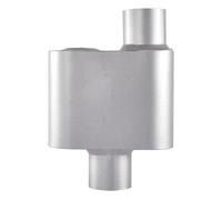 Floshine Universal Mufflers,Single Chamber 2.25 inch inlet/2.25 inch outlet，Performance Automotive Muffle Exhaust FH72441