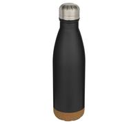 Floso Cove Cork Double Wall 500ml Insulated Water Bottle in Black Floso Black
