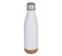 Floso Cove Cork Double Wall 500ml Insulated Water Bottle - White
