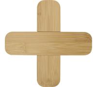 Floso Croc Bamboo Trivet In Natural Natural
