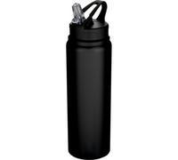 Floso Fitz Stainless Steel Single Wall 800ml Water Bottle in Black Floso Black