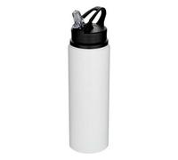 Floso Fitz Stainless Steel Single Wall 800ml Water Bottle in White Floso White