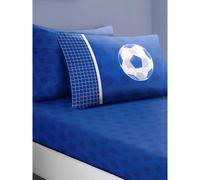 Floso Football Fitted Sheet Set in Blue | Size: Single Floso Blue Single