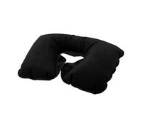 Floso Inflatable Plain Travel Pillow In Black Black One Size
