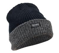 Floso Men's Thinsulate Heavy Knit Winter Ski Thermal Hat (3M 40g) in Black Floso Black One Size