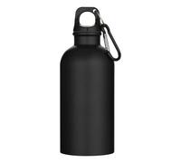 Floso Oregon Matte Recycled Stainless Steel 400Ml Carabiner Water Bottle Solid Black (One Size)