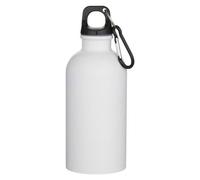 Floso Oregon Matte Stainless Steel 400ml Carabiner Water Bottle in White Floso White