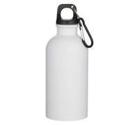 Floso Oregon Matte Stainless Steel 400Ml Carabiner Water Bottle In White White
