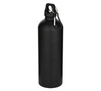 Floso Oregon Stainless Steel Carabiner Clip 750Ml Water Bottle In Black Black