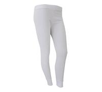 Floso Thermal Underwear Long Jane Johns (Standard Range) In White White 8-10