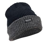 Floso® Unisex Thinsulate Ski Hat - 3M 40g - Black/Grey - One Size