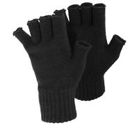 Floso® Ladies/Womens Winter Fingerless Gloves (One Size) (Black)