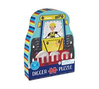 Floss and Rock 44P6422 Construction 12 Piece Shaped Jigsaw with Shaped Box