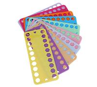 Floss Bobbin, 20pcs 7.7x3.1in Plastic Embroidery Floss Organizer Cards Cross Stitch Threads Organizer 20 Holes Color Winding Plate Board Sewing Accessories