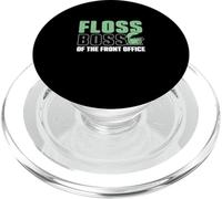 Floss Boss Of The Front Office Funny Dental Receptionists PopSockets PopGrip for MagSafe