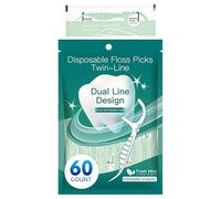 Floss Brushes for Adults, Double Thread - Teeth with Thread for Care - Beauty & Health Accessories for Adults and - Appliance, Travel and Home Offices