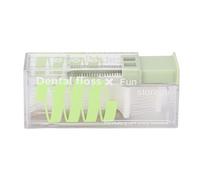 Floss Dispenser Auto Popping Small Portable Floss Pick Case with 10 Flosses for Travel Hotel Business Trips Family Outings (Green)