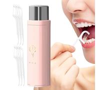 Floss Dispenser | Portable Automatic Refillable Compact Home Supplies | Floss Pick Dispenser | for Trips Carry Daily Home Offices Gym Purse Pocket Holiday Party Restaurant