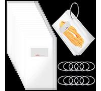 Floss Organizer Bags with 2 Inch Loose Leaf Binder Ring Clips for Index Cards, Embroidery Floss Storage Book Metal Rings for Thread Flash Cards(100 Pcs)