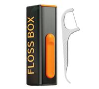 Floss Pick Holder Travel - Automate Spender Mit 10 Picks, Tragbare Aufbewahrungsbox Hygiene Halter, Kompakter Floss Pick Dispenser Design | Für Unterwegs Reise Mundpflege Tasche