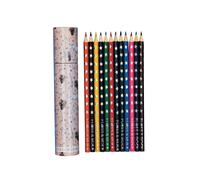 Floss & Rock 12 Coloured Pencils Tube - Party Animals Floss & Rock Multicolor