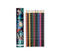Floss & Rock 12 Coloured Pencils Tube - Space Rocket Floss & Rock Multicolor