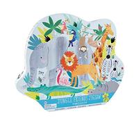 Floss Rock 42P6330 Jungle Friends Shaped Jigsaw with Shaped Box, 40 Piece Set