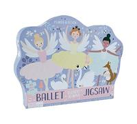 Floss Rock 42P6343 Enchanted Ballet Theatre Shaped Jigsaw with Shaped Box, 80 Piece Set