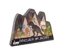 Floss & Rock 80 Piece Dino-Shaped Jigsaw with Shaped Box - Dinosau