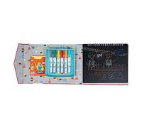 Floss & Rock Construction Chalkboard Sketchbook for Ages 3 and Up, 8.26-inch Length, Learning Materials