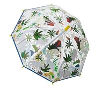 Floss & Rock Dino Transparent Colour Changing Umbrella, 25.98-Inch, Multicolor