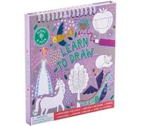 Floss & Rock Fairy Tale Learn to Draw Sketchbook for Kids, 7.28-inch Length, 3 Color Dry Wipe Pens with Erasers, Jungle Theme