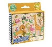 Floss & Rock Jungle Mini Puzzle, 24-Piece, 13.5 x 9.5-Inch, Multicolor