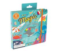Floss & Rock - Magic Colour Changing Water Cards - Ocean Theme, 10 Reusable Cards and Water Pen - Mess Free Colouring Set for Age 3+, FSC Certified, Printed with Soy Inks