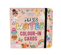 Floss & Rock - Magic Colour Changing Water Cards - Rainbow Fairy Theme, 10 Reusable Cards and Water Pen - Mess Free Colouring Set for Age 3+, FSC Certified, Printed with Soy Inks